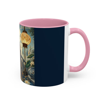 Moonlit Bridge Gentleman Colorful Mug – Imperial Serenity & Moonlit Harmony