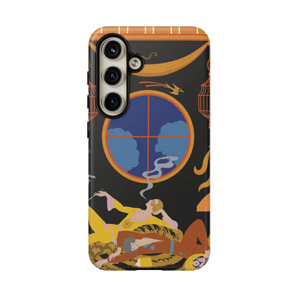 Art Deco Lounge Phone Case – Opulent Smoke & Timeless Glamour