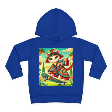 Dragon Dance on Wheels Toddler Pullover Fleece Hoodie