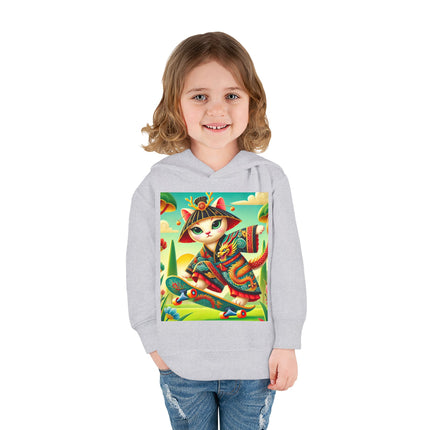 Dragon Dance on Wheels Toddler Pullover Fleece Hoodie