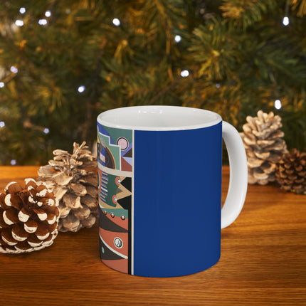 Collection decors et couleurs Pl.03 by Georges Valmiers Ceramic Mug 11oz