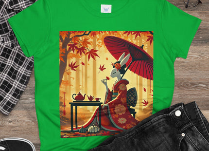 Theatrical Harvest Rabbit Women's Midweight Cotton Tee