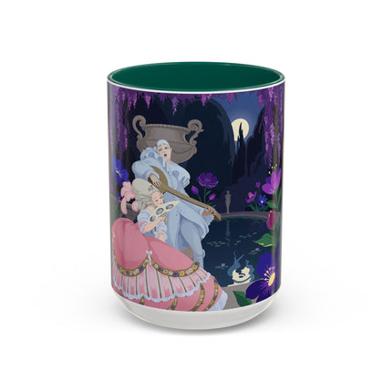 The Moonlit Garden Serenade Colorful Mugs – Art Deco Musical Elegance