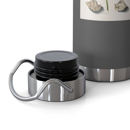 Tulip, Branches of Myrtle, and Shells by Maria Sibylla Merian Copper Vacuum Insulated Bottle, 22oz