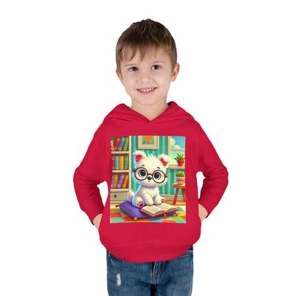 Little Scholar Pup Toddler Pullover Fleece Hoodie