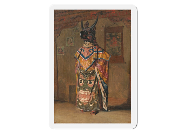 A Buddhist Lama at a Feast at Pemionchi Monastery by Vasily Vereshchagin Die-Cut Magnets (5 Sizes)