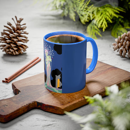 Butterfly Enchantress Colorful Mugs – Ethereal Art Deco Magic & Transformation