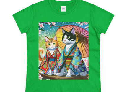 Kimono Kitties Cotton Tee