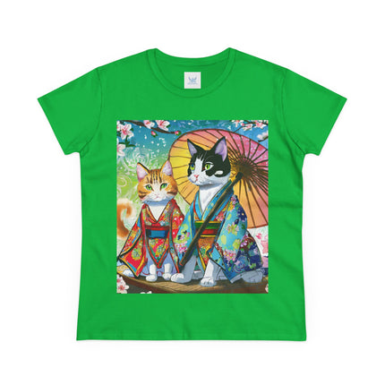 Kimono Kitties Cotton Tee