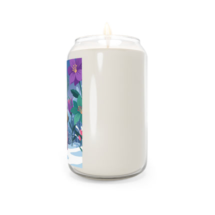 🌹❄️ The Holly Rose Of Winter Scented Soy Candle – Art Deco Christmas Garden