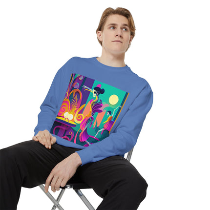 Dance of the Skeleton Ballerinas Unisex Garment-Dyed Sweatshirt