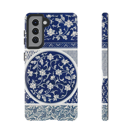 Blue Flower Pattern by Owen Jones Phone Cases