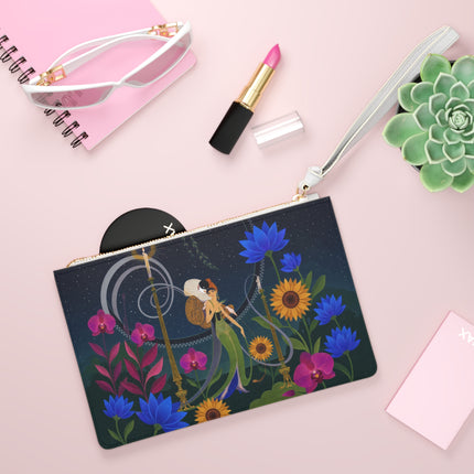 🌙🕯️ The Lady Of The Midnight Garden Clutch Bag – Art Deco Nocturne