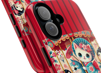 Geisha Kitten's Enchanted Carousel Phone Cases