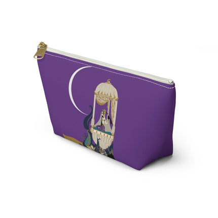 Moonlit Reverie Pavilion Cosmetic Bag – Art Deco Elegance & Mystical Serenity