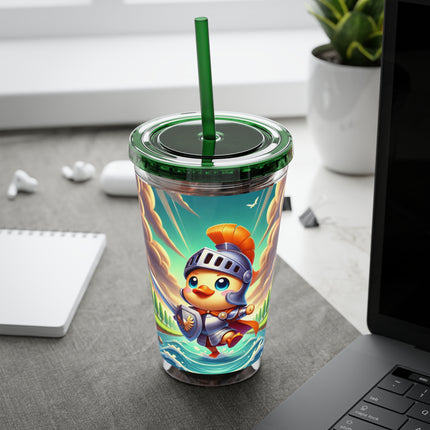 Valiant Duck Sunsplash Tumbler with Straw, 16oz