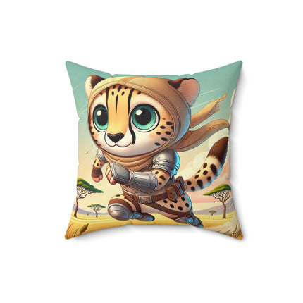 Swift Cheetah Spun Polyester Square Pillow