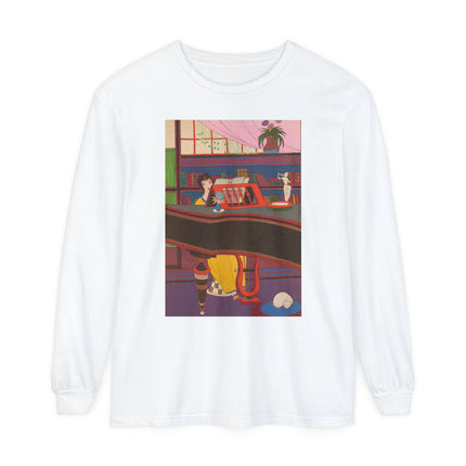La Musique by Charles Martin Garment-dyed Long Sleeve T-Shirt