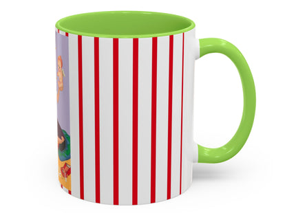 Art Deco Christmas Colorful Mugs (11oz, 15oz)