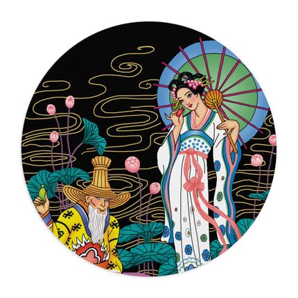 The Romance of Perfume by George Barbier Mouse Pad, Round and Rectangle