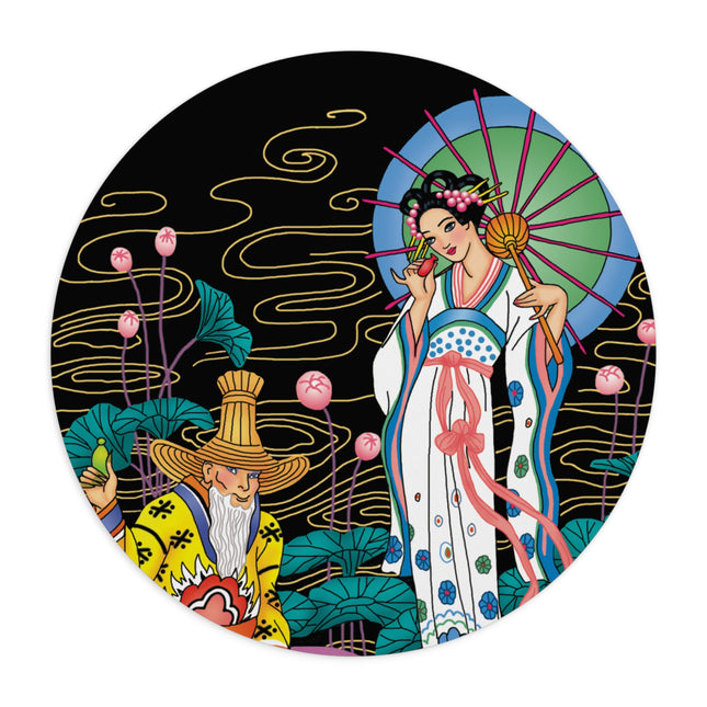 The Romance of Perfume by George Barbier Mouse Pad, Round and Rectangle