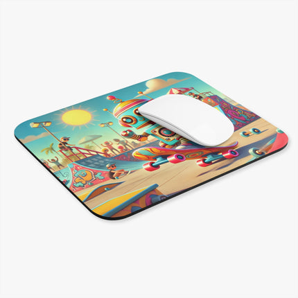 The Skate Park Robot Mouse Pad – Action, Energy & Retro Fun