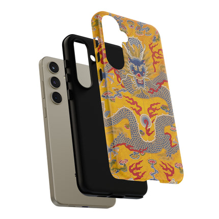 Majestic Dragon Regalia – Imperial 12-Symbol Robe Phone Cases