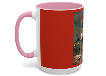 Napoleon Crossing the Alps by Jacques-Louis David Colorful Mugs (11oz, 15oz)