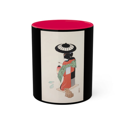 Illustrations of Japanese Toys Pl.020 by Kawasaki Kyosen Colorful Mugs, 11oz