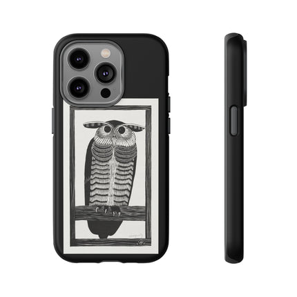 Horned Owl by Samuel Jessurun de Mesquita Phone Cases