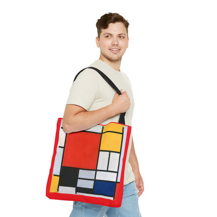 Composition with Red, Yellow, Blue, and Black by Piet Mondrian Tote Bag (AOP)