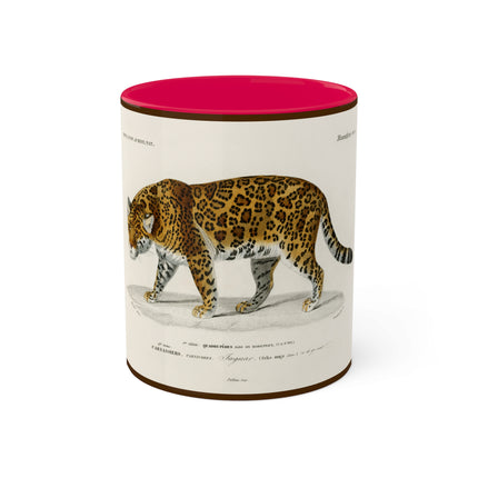 Jaguar by Charles Dessalines D' Orbigny Colorful Mugs, 11oz