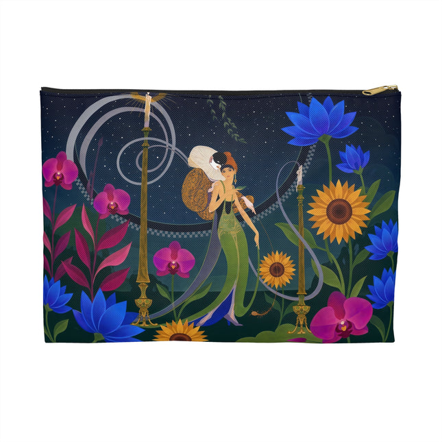 🌙🕯️ The Lady Of The Midnight Garden Accessory Pouch – Art Deco Nocturne
