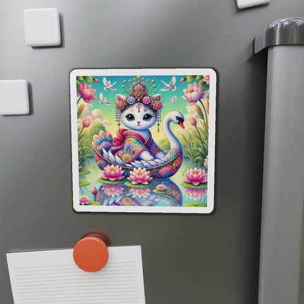Geisha Kitten’s River Voyage Die-Cut Magnets (5 Sizes)