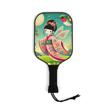 Geisha Fairy and the Hummingbird Blossom Pickleball Kit – Enchanted Wings & Graceful Harmony