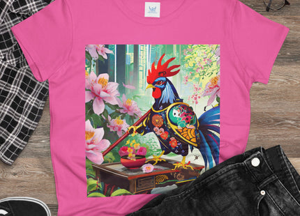 Cyberpunk Rooster Cotton Tee