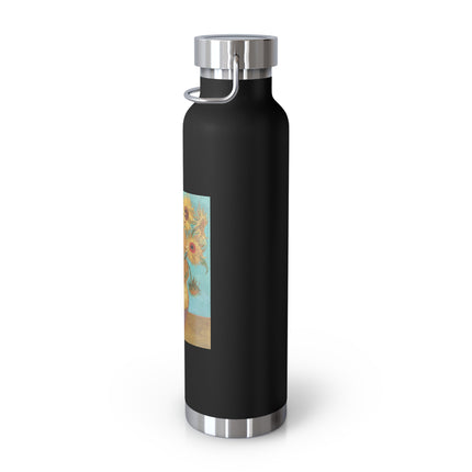 Vase with Twelve Sunflowers by Vincent Van Gogh Copper Vacuum Insulated Bottle, 22oz