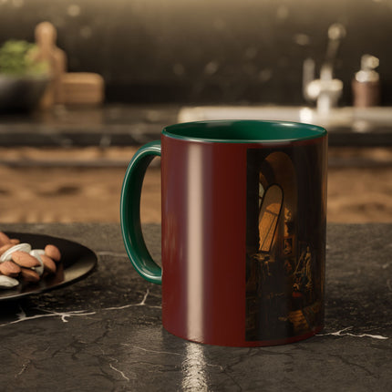 Raphael and his Muse in the Atelier by Vincenzo Abbati Colorful Mugs (11oz, 15oz)