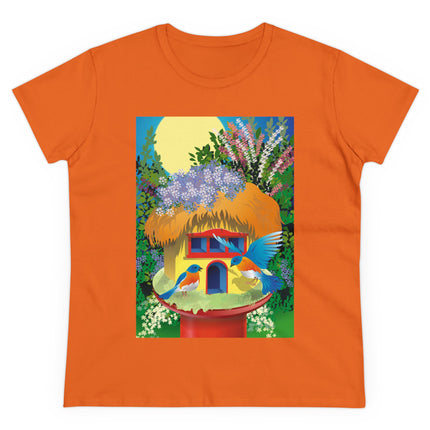 Birdhouse Haven Women's Midweight Cotton Tee