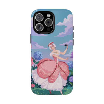 🎭🌸 The Lady Of The Secret Masquerade Phone Case – Art Deco Garden Fantasy