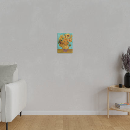 Vase with Twelve Sunflowers by Vincent Van Gogh Matte Canvas, Stretched, 0.75”