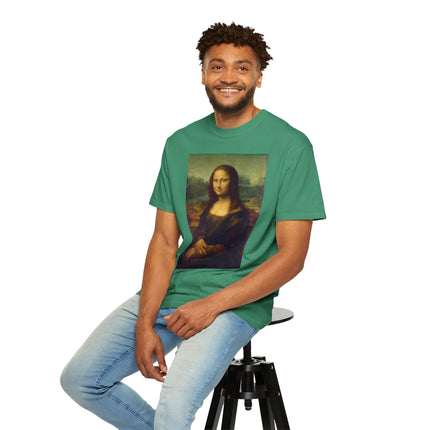 Mona Lisa by Leonardo da Vinci Unisex Garment-Dyed T-shirt