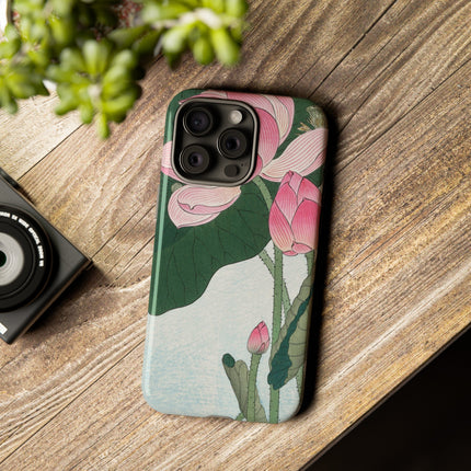 Blooming Lotus Flowers by Ohara Koson Phone Cases
