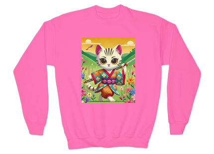 Samurai Kitten Youth Crewneck Sweatshirt