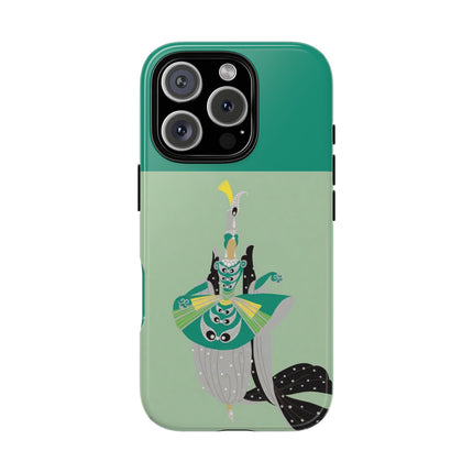 Peacock Dancer Phone Case – Opulent Glamour & Theatrical Elegance