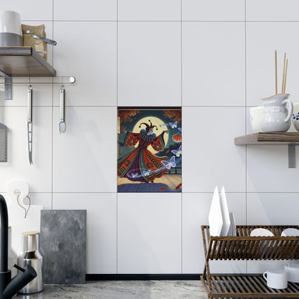 Court Magician with Ghost Butterflies Ceramic Tile