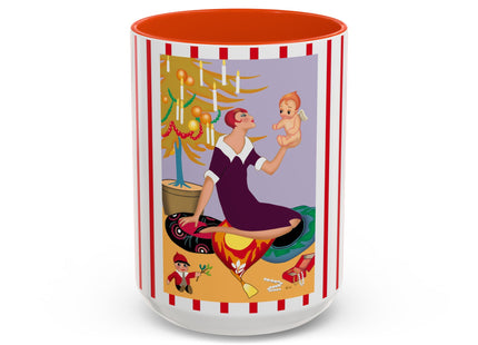 Art Deco Christmas Colorful Mugs (11oz, 15oz)