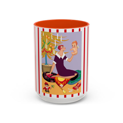Art Deco Christmas Colorful Mugs (11oz, 15oz)