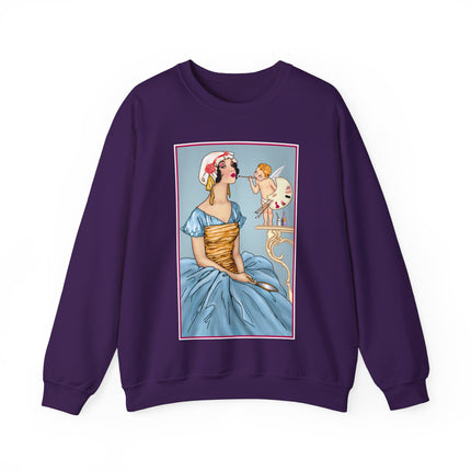 The Enchanting Painter: A Fairy's Artistic Touch Heavy Blend™ Crewneck Sweatshirt