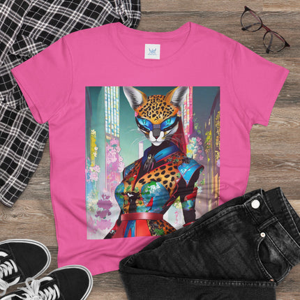 Cyber Cat Glamour Cotton Tee
